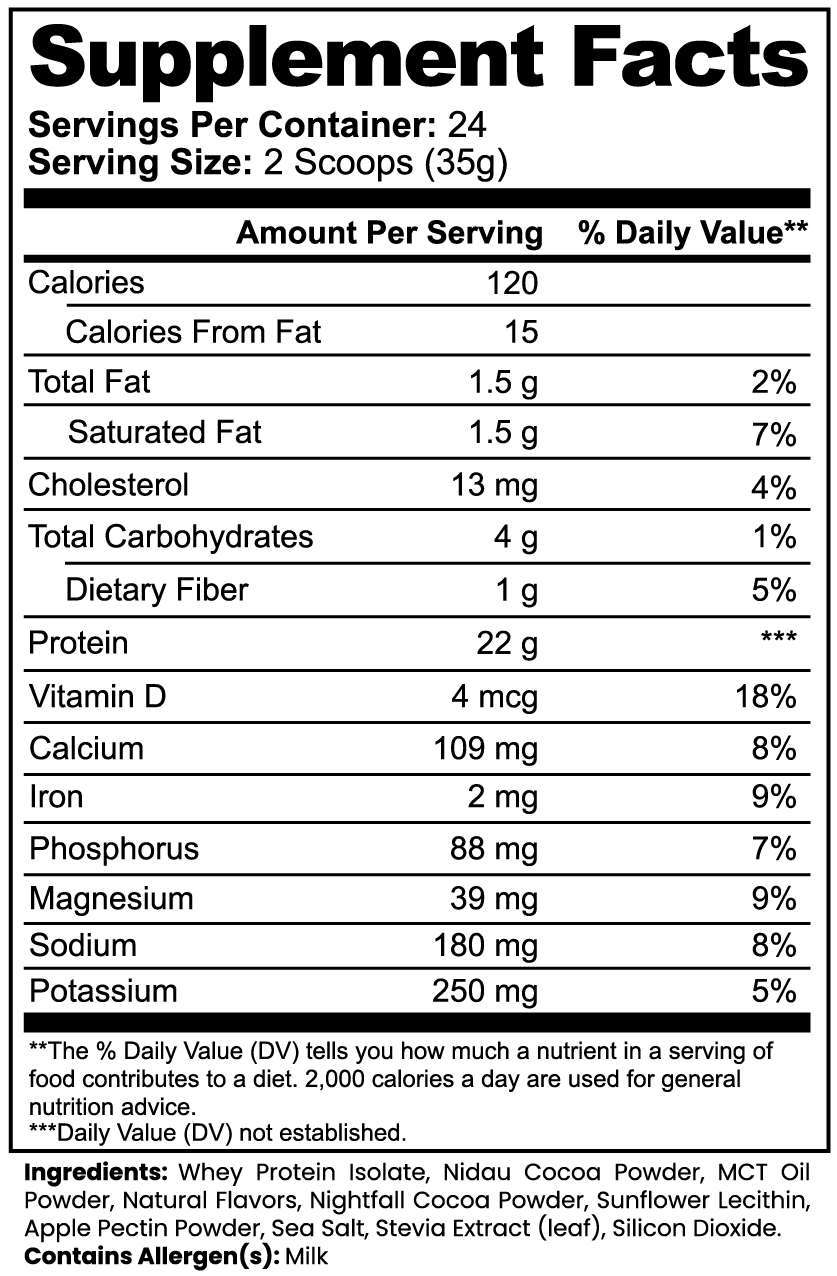 WHY NOT: WHEY UP Advanced 100% Whey Protein Isolate (Chocolate)