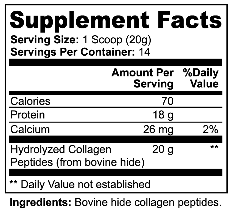 WHY NOT: NEW CODES Grass-Fed Hydrolyzed Collagen Peptides