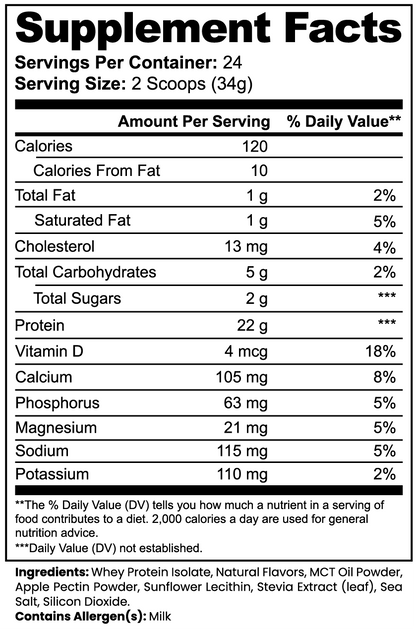 WHY NOT: WHEY UP 100% Whey Protein Isolate (Vanilla)
